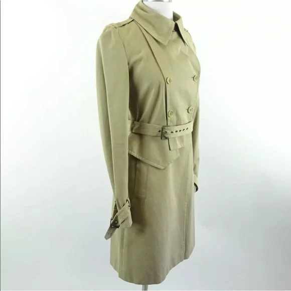 Givenchy Beige Belted Trench Coat Size 36 Kim Kardashian